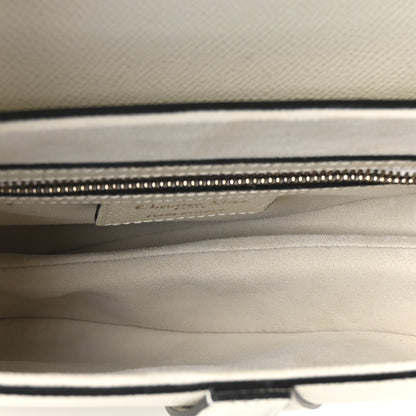 Christian Dior Grained Calfskin Saddle Bag White 5 of 10