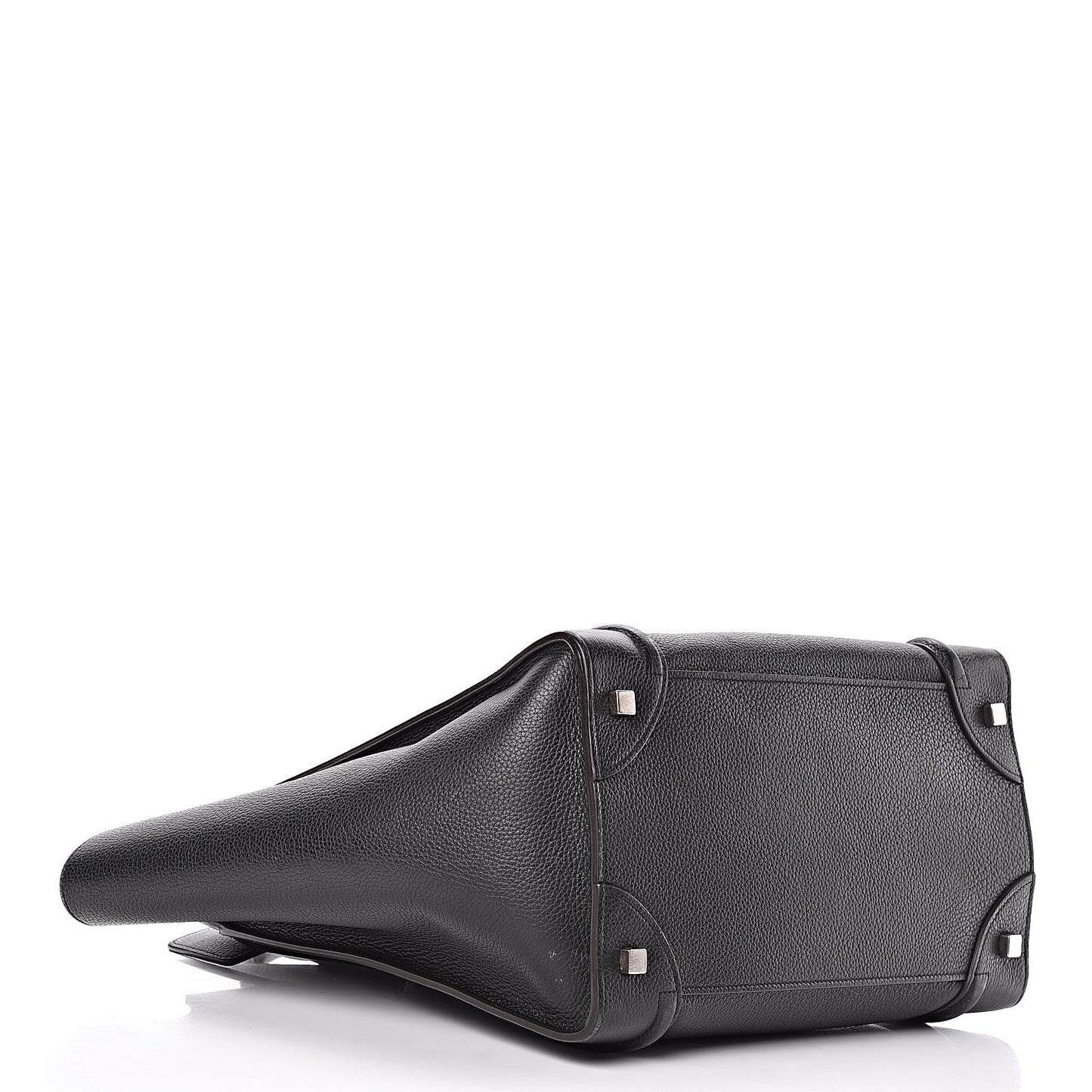 Drummed Calfskin Mini Luggage Black