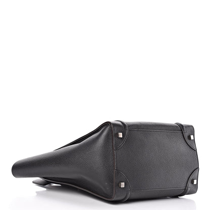 Celine Drummed Calfskin Mini Luggage Black 4 of 20