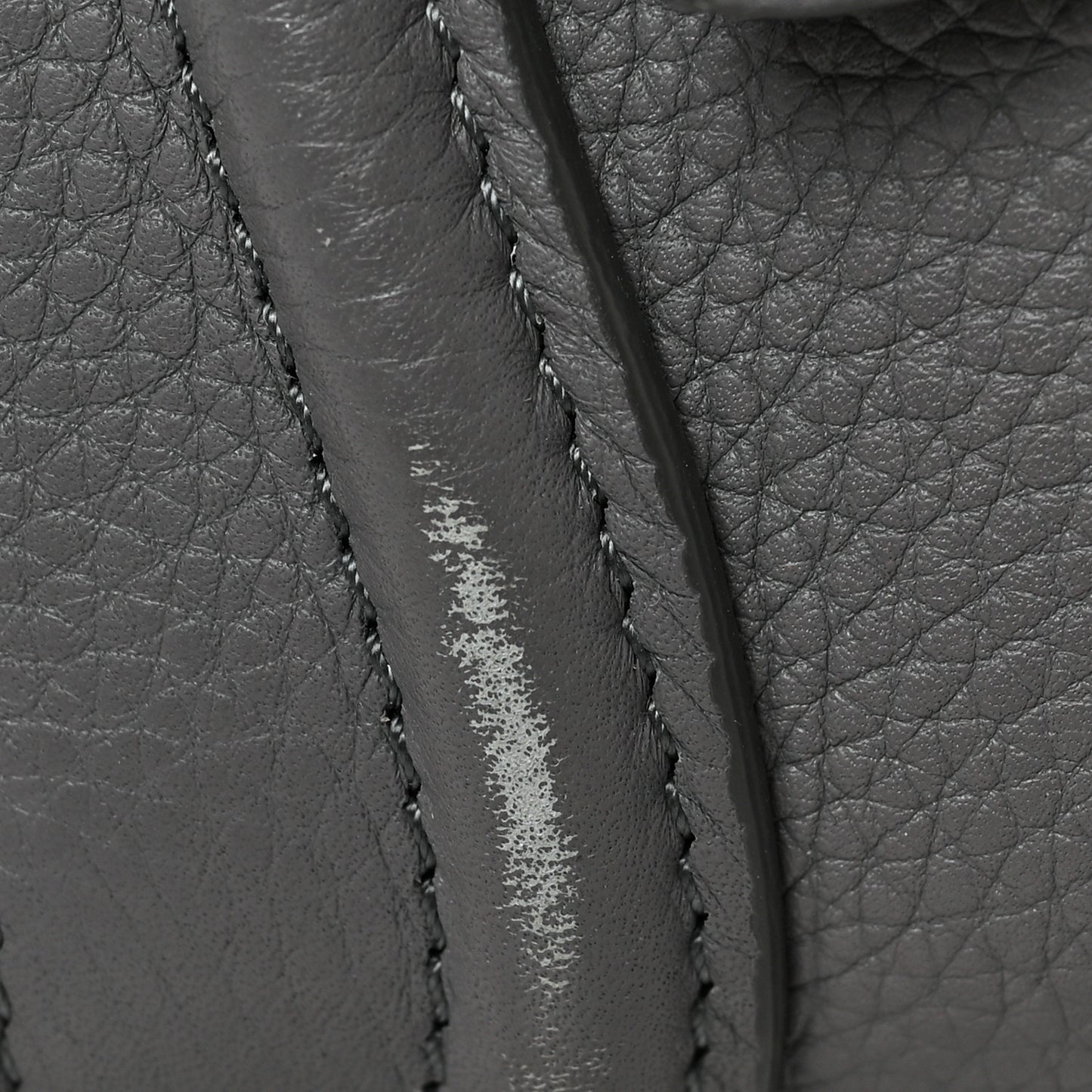 Baby Drummed Calfskin Nano Luggage Kohl