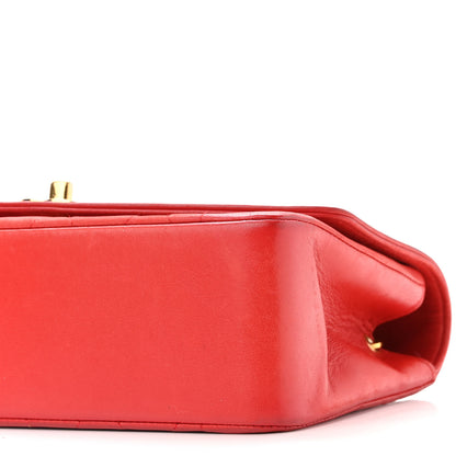 Chanel Lambskin Quilted Small Single Flap Red 10 of 12