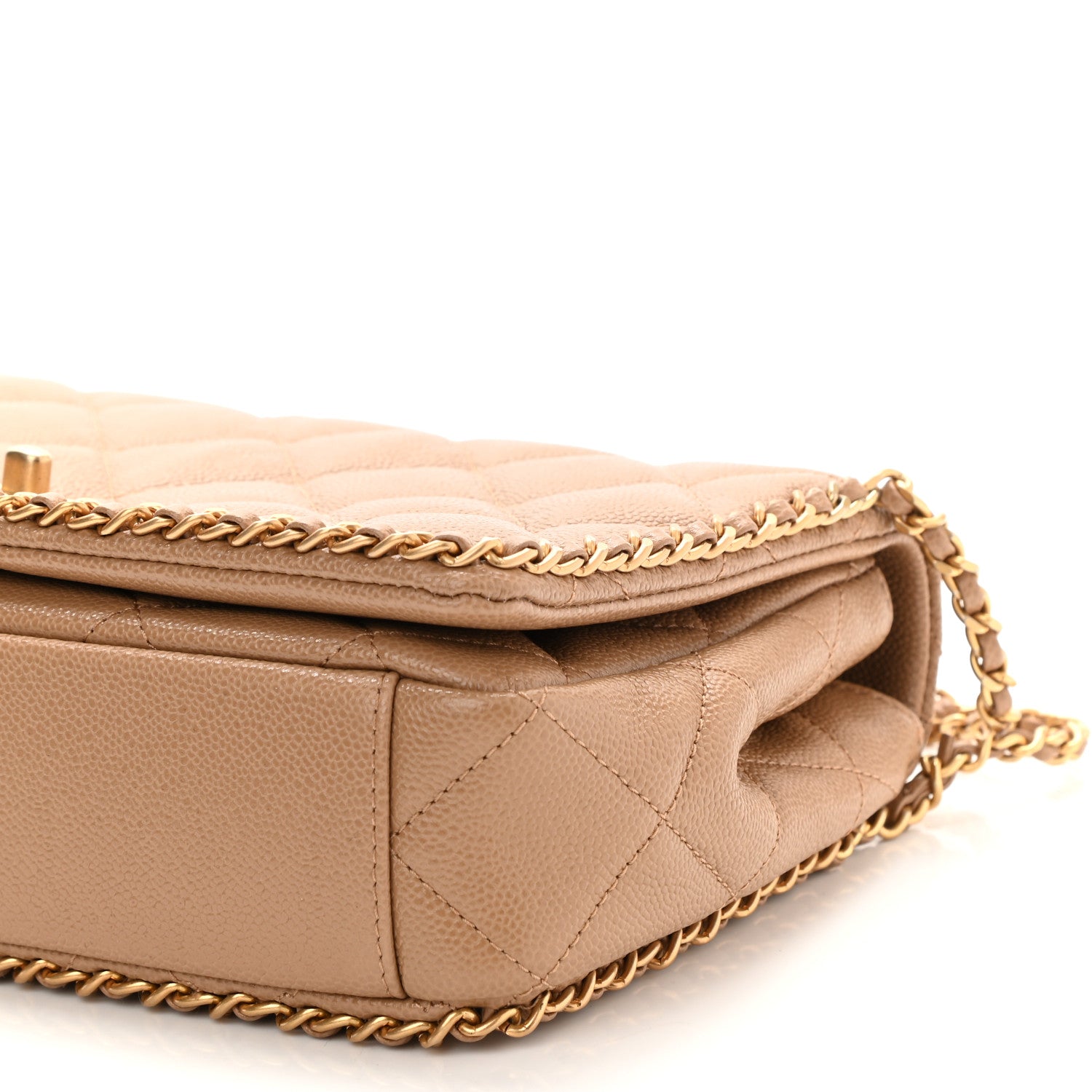Chanel Caviar Quilted Never Ending Chain Flap Beige 10 of 10
