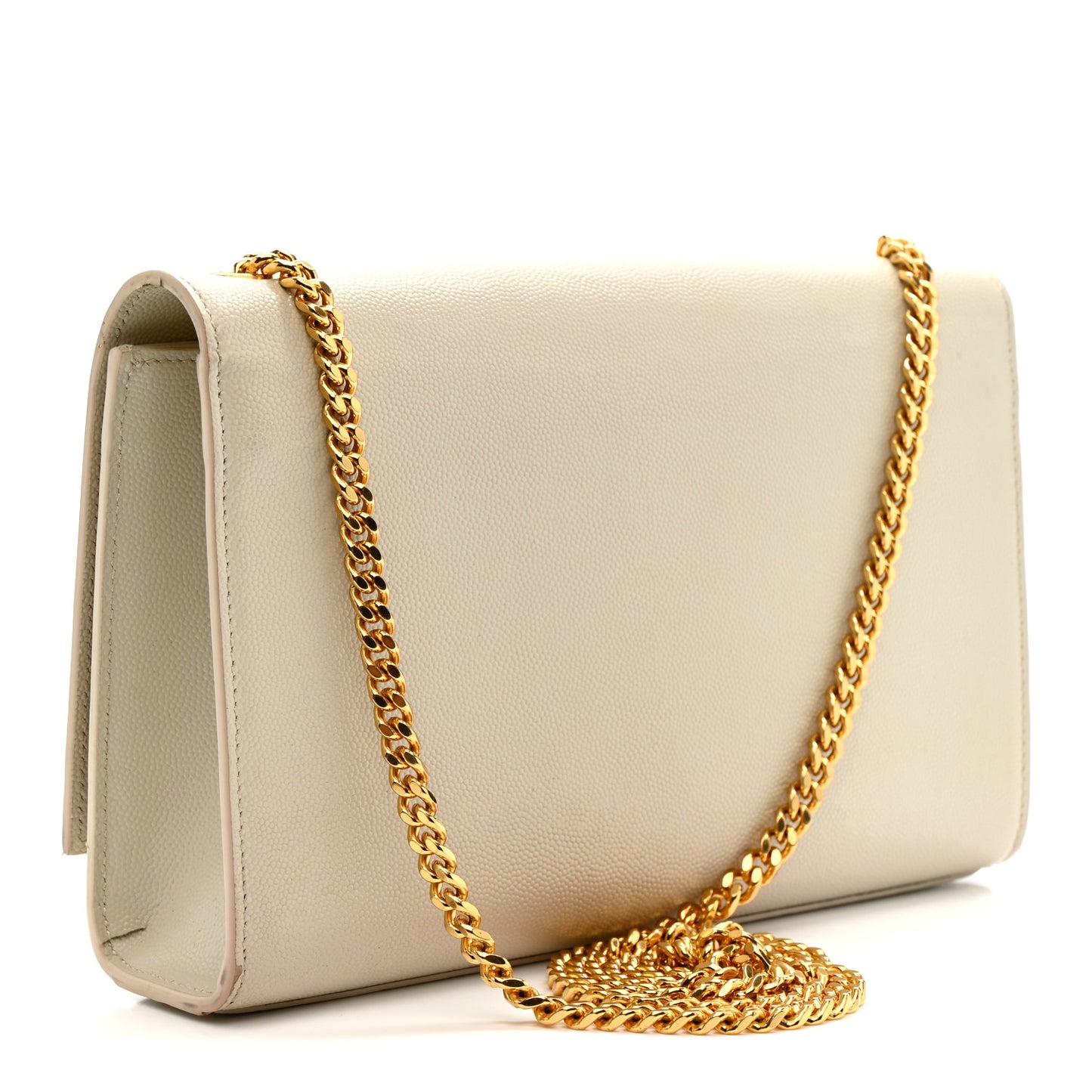 Grain De Poudre Medium Classic Monogram Kate Satchel Crema Soft