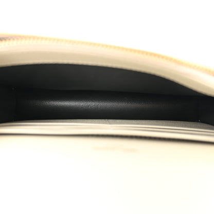 Saint Laurent Grain De Poudre Matelasse Chevron Monogram Envelope Chain Wallet Crema Soft 5 of 12
