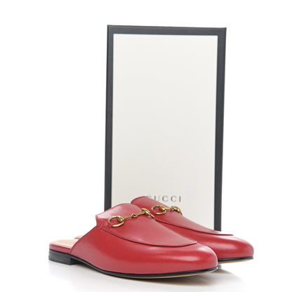 Gucci Malaga Kid Womens Princetown Slippers 39.5 Hibiscus Red 9 of 9