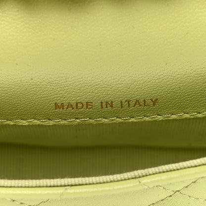 Chanel Lambskin Quilted Mini Chain Belt Bag Light Green 7 of 10