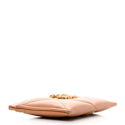 Chanel Lambskin Quilted Chanel 19 Card Holder Brown 4 of 11