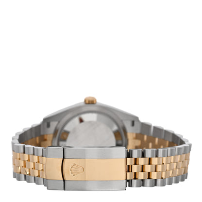 Rolex Stainless Steel 18K Yellow Gold 36mm Oyster Perpetual Datejust Watch Golden Palm 126233 3 of 5