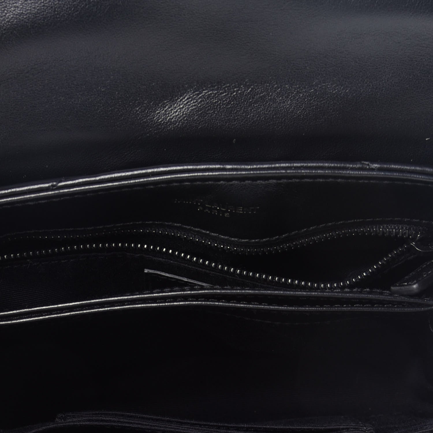 Saint Laurent Calfskin Y Quilted Monogram Toy Loulou Crossbody Bag Black 5 of 9