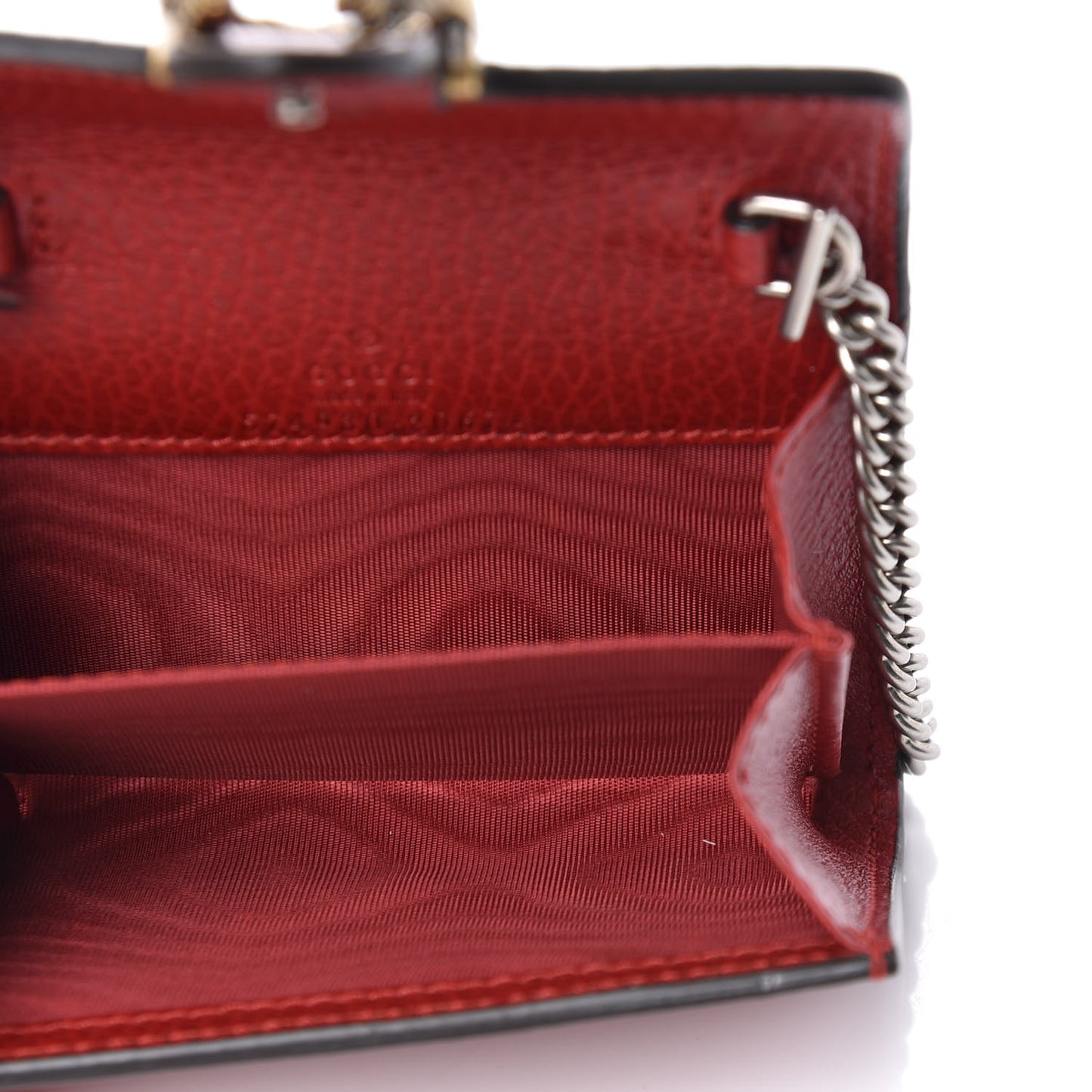 Calfskin Dionysus Coin Purse Hibiscus Red