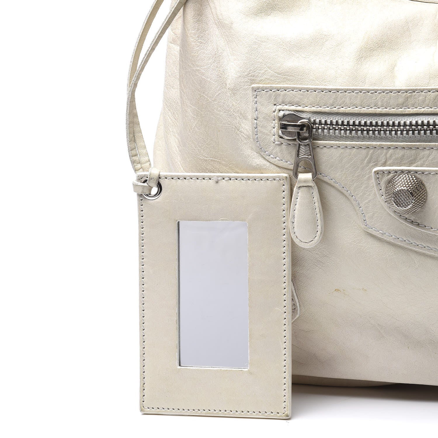 Balenciaga Agneau Giant 21 Silver Hardware Hobo White 14 of 16