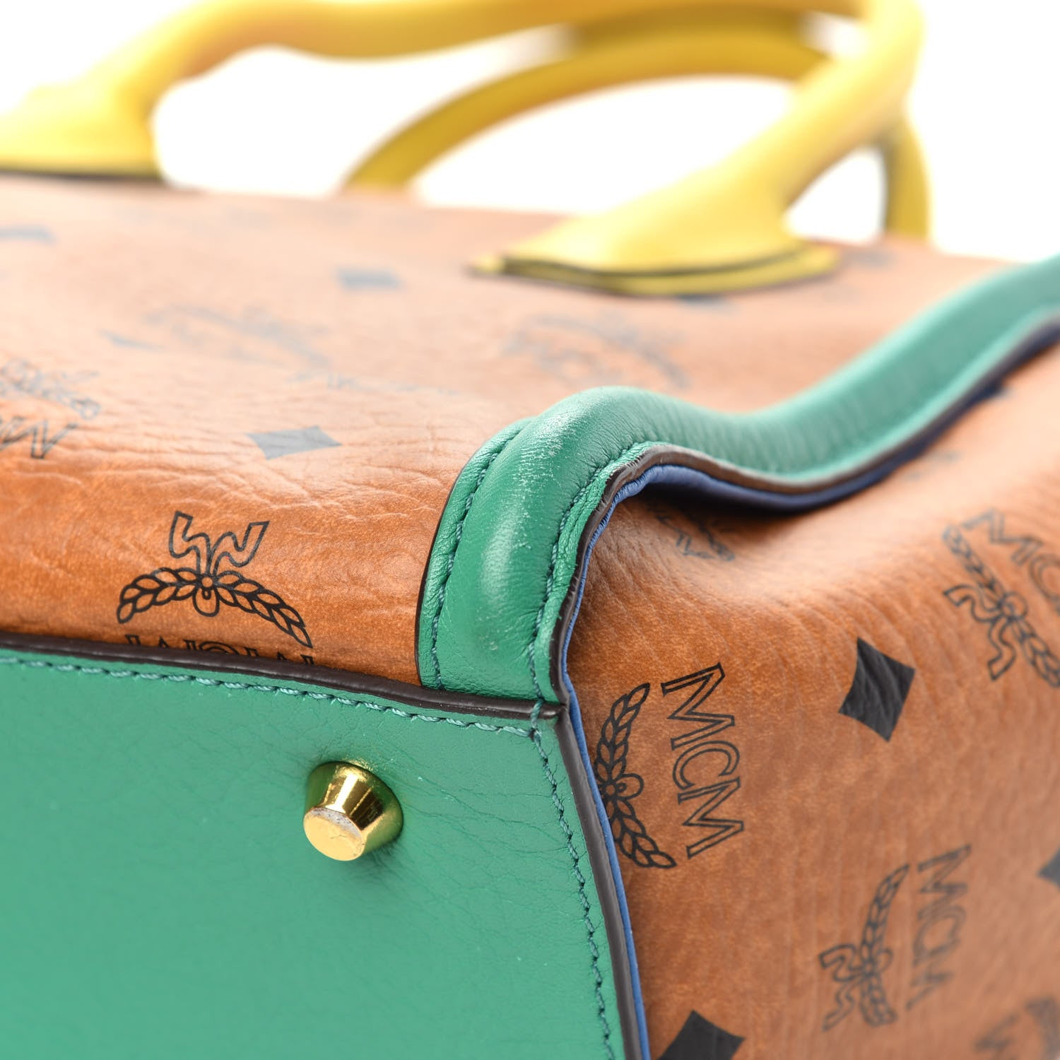 MCM Visetos Small Kathy Tote Cognac Multicolor 13 of 16