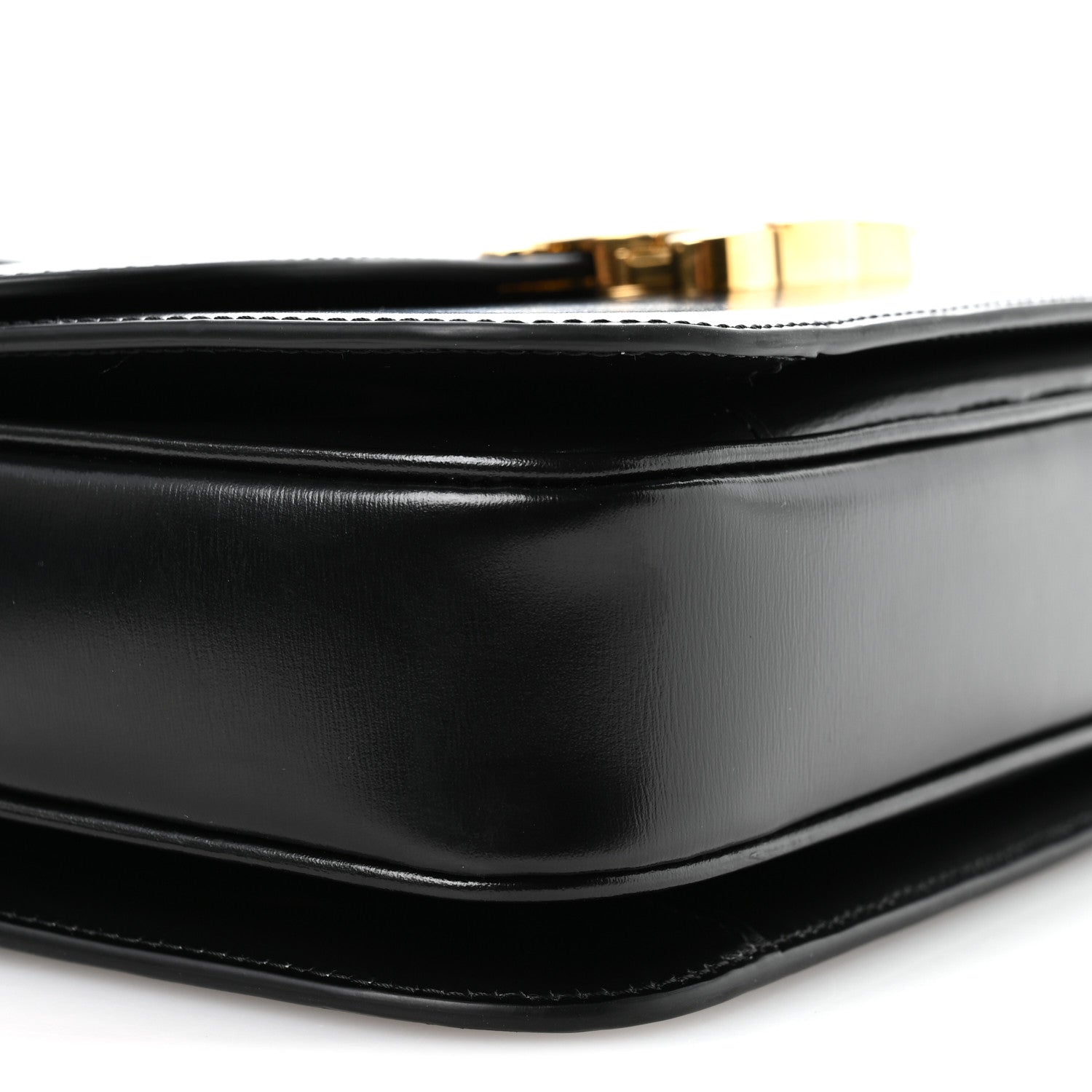 Celine Shiny Calfskin Medium Triomphe Black 11 of 13