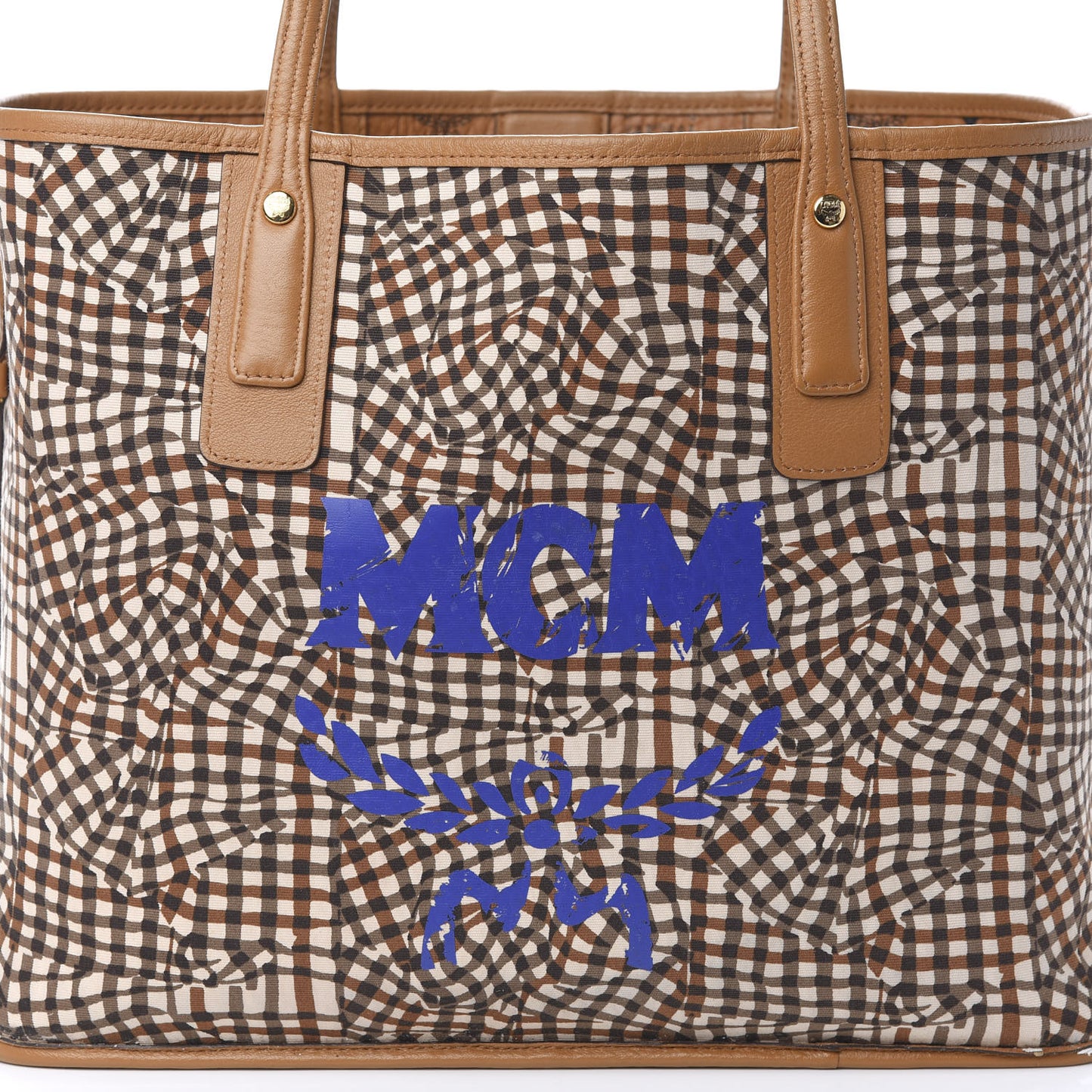 Visetos Medium Liz Reversible Shopper Tote Cognac