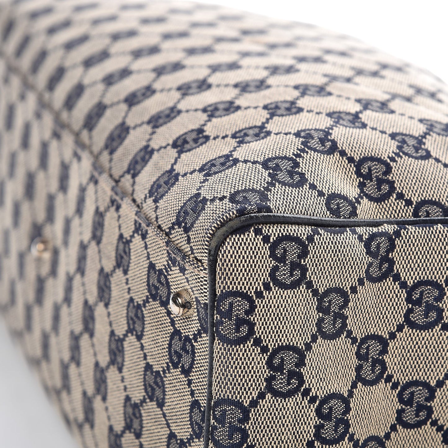GG Monogram Web Pop Tote Navy