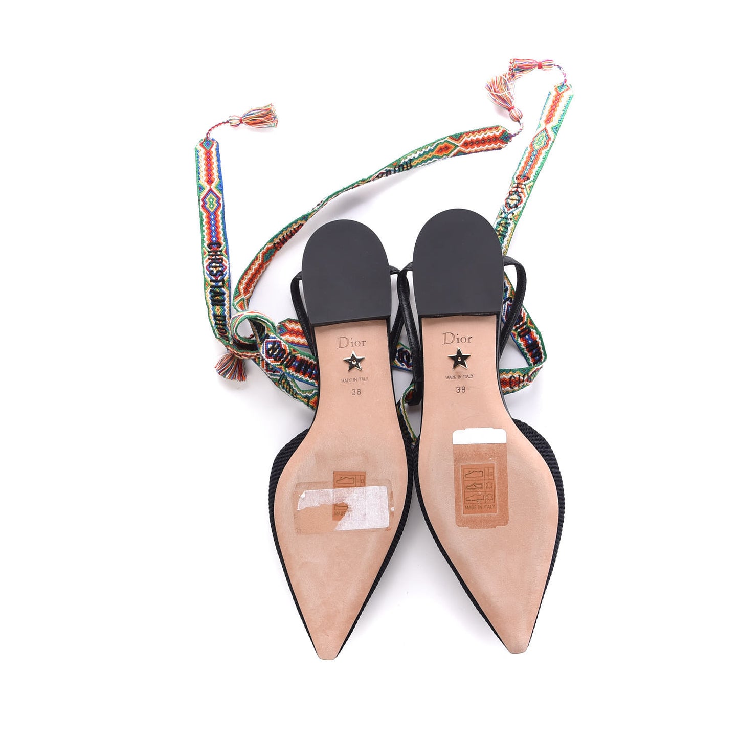 Technical Canvas J'adior It Flats 38 Black Multicolor