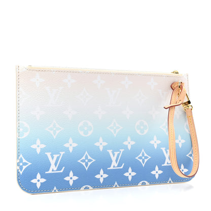 Louis Vuitton Monogram By The Pool Neverfull MM Pochette Blue 2 of 4