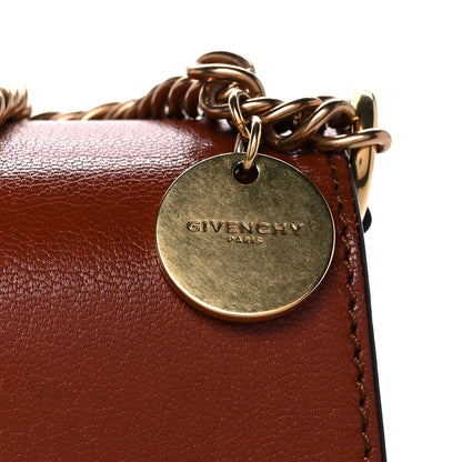 Givenchy Goatskin Suede Small GV3 Shoulder Bag Chestnut 10 of 10