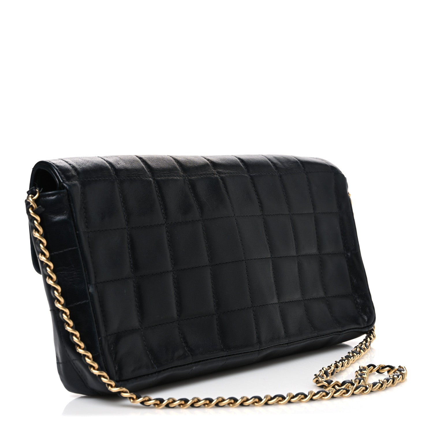 Chanel Lambskin East West Chocolate Bar Flap Black 2 of 10