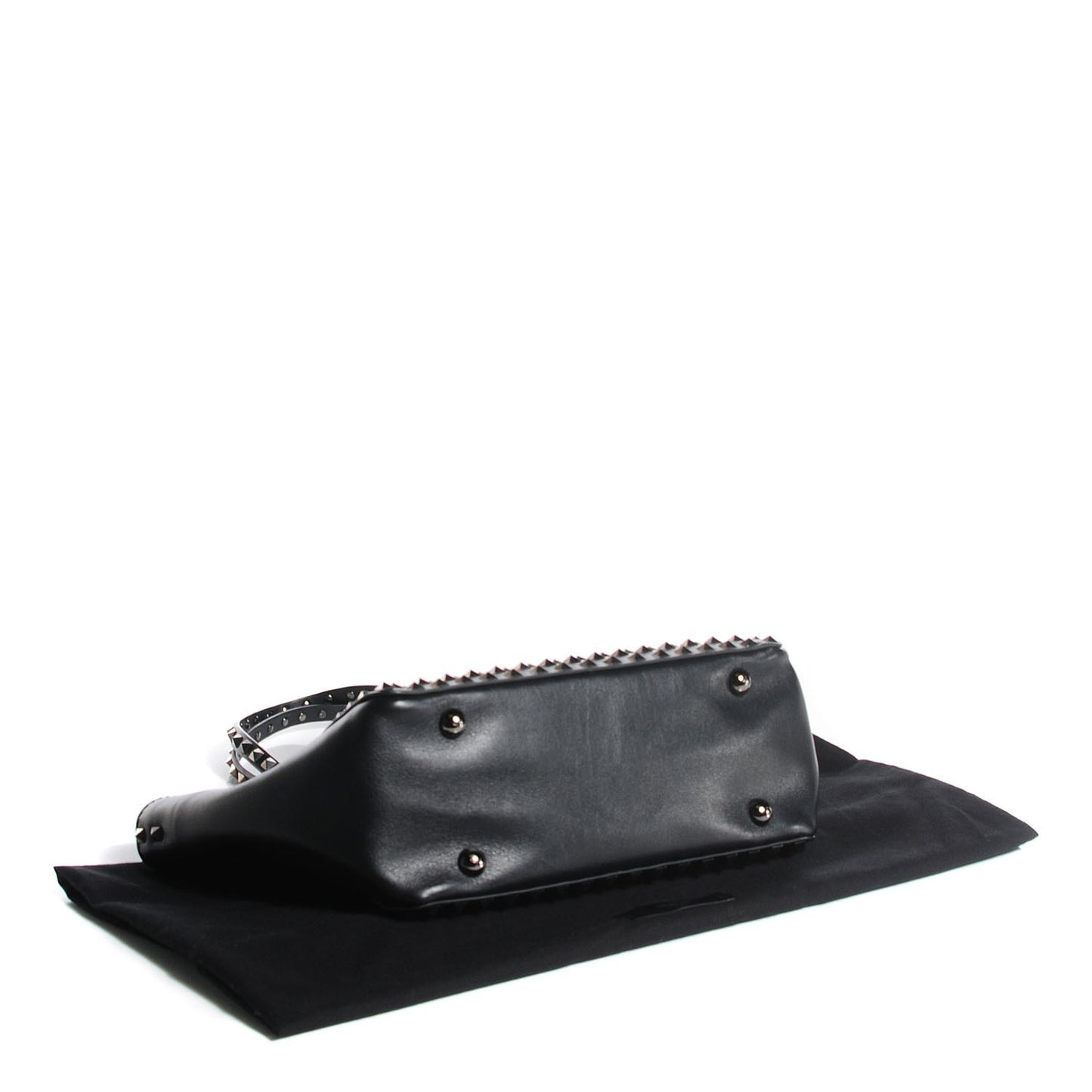Vitello Small Rockstud All Over Tote Black