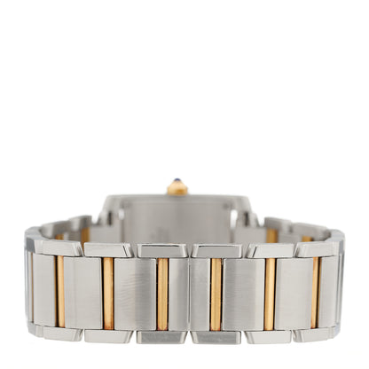 Cartier Stainless Steel 18K Yellow Gold 25mm Tank Francaise Quartz Watch 3 of 5