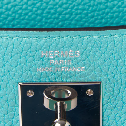 Hermes Togo Kelly Retourne 28 Bleu Atoll 20 of 31