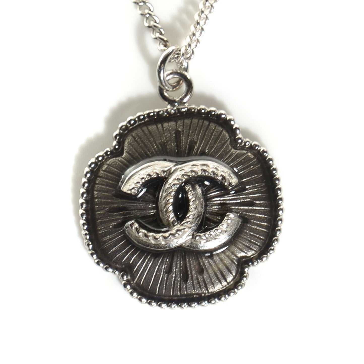 CC Pendant Necklace Silver