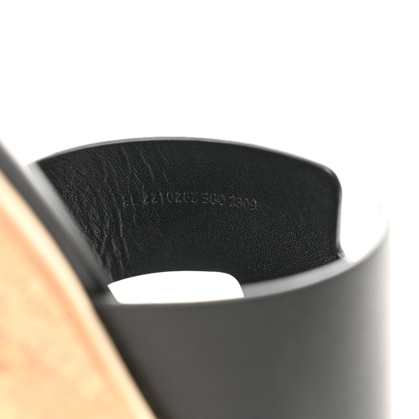 Calfskin Cork Eze 30 Sandals 38 Black