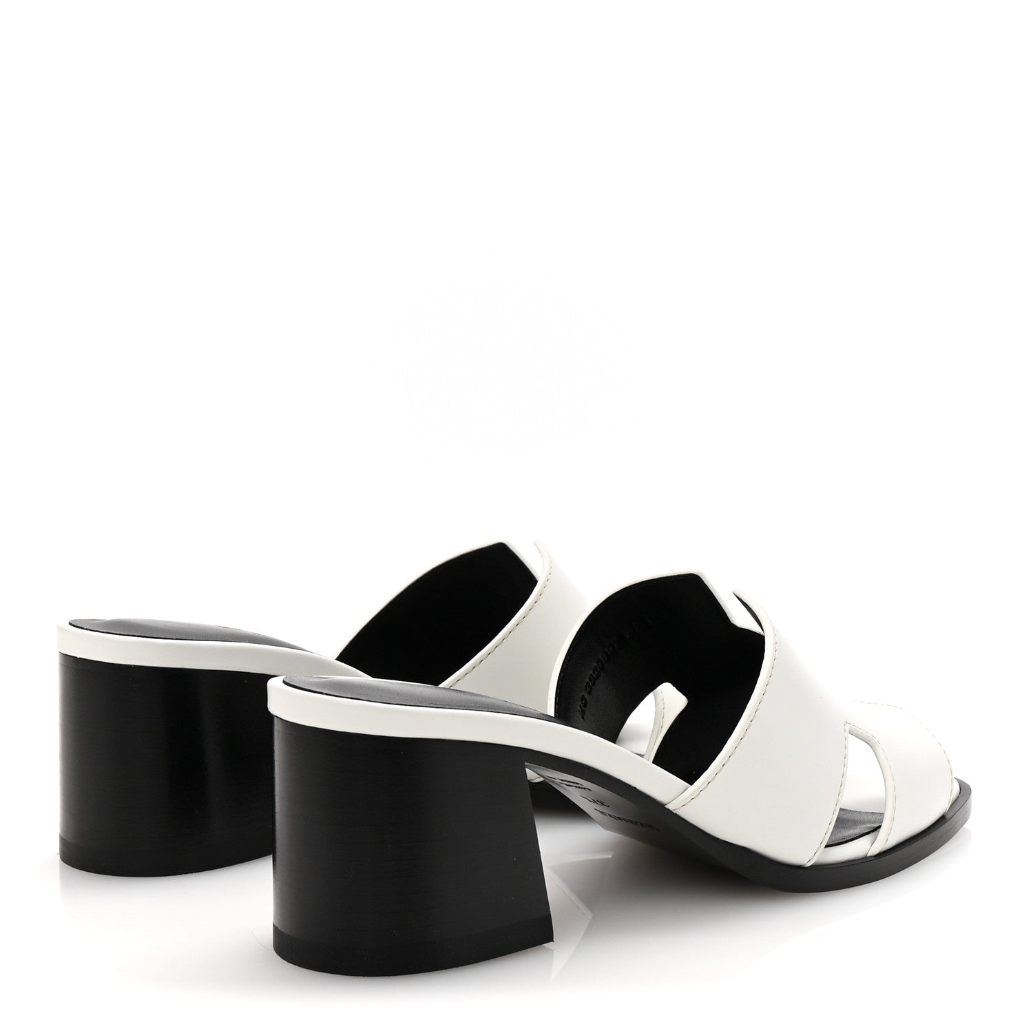 Hermes Calfskin Helia 60 Sandals 37.5 White 5 of 10