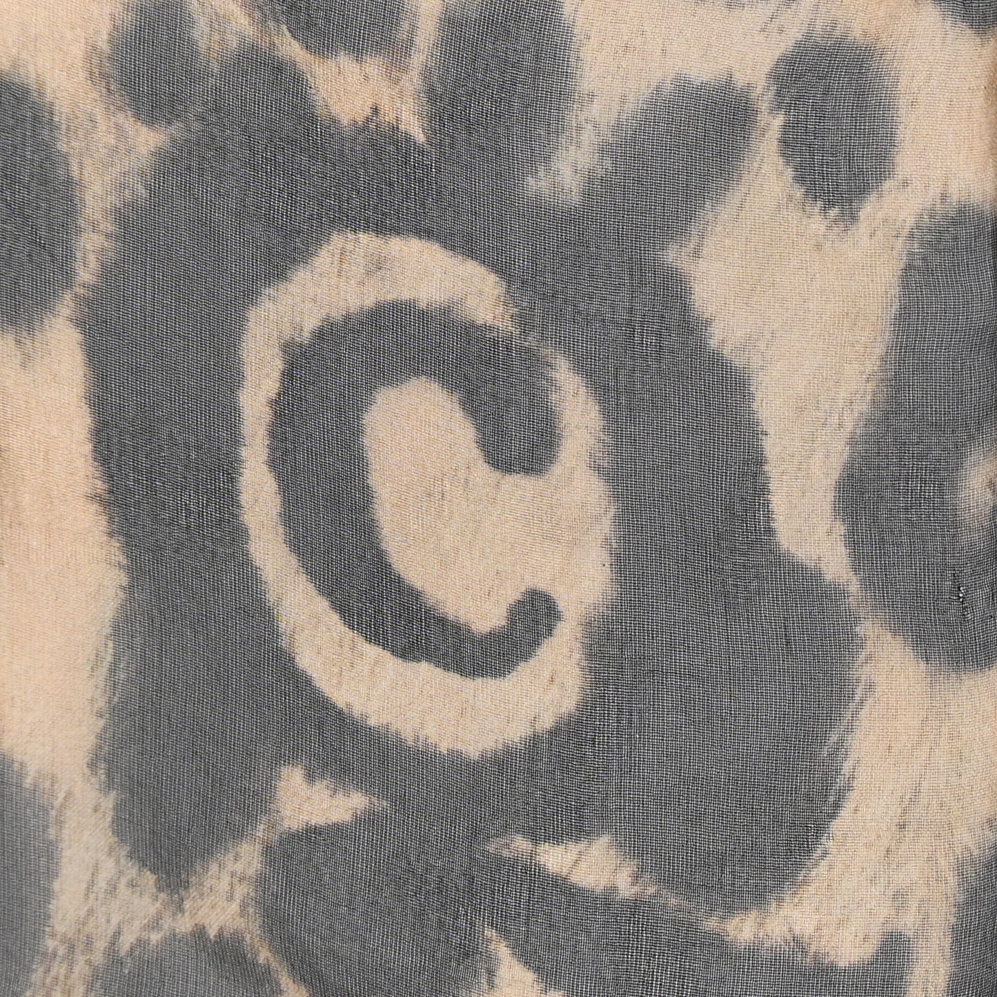 Silk Chiffon Leopard Skull Scarf Brown
