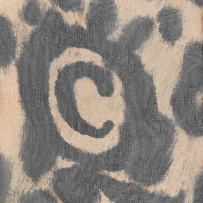 Alexander McQueen Silk Chiffon Leopard Skull Scarf Brown 2 of 11