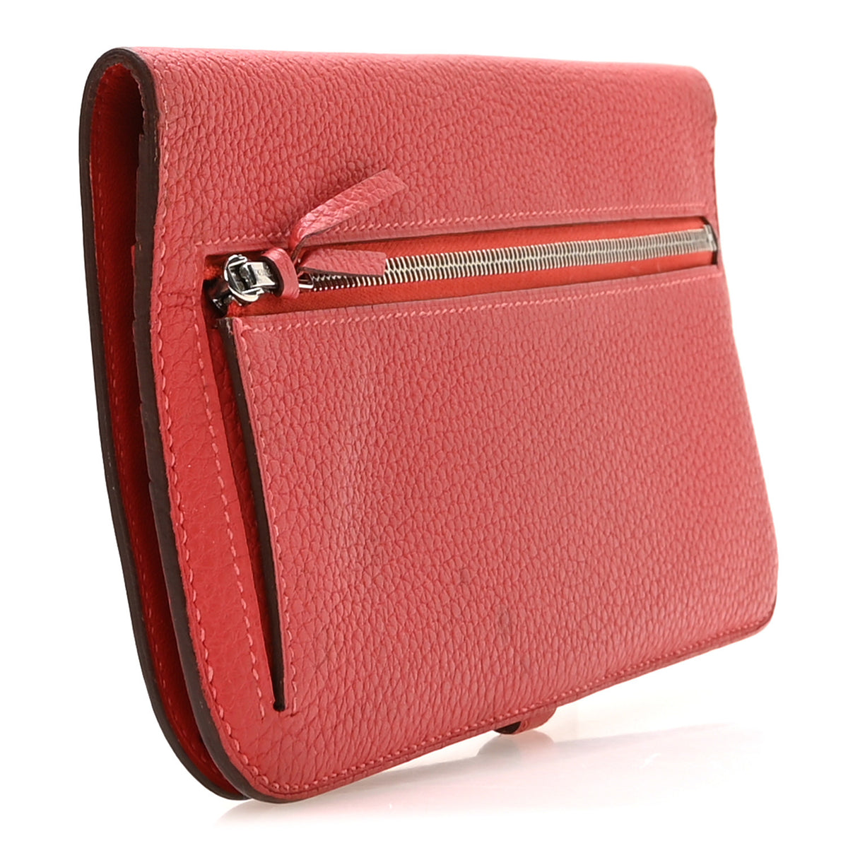 Hermes Togo Dogon Recto Verso Wallet Rouge Pivoine 3 of 9