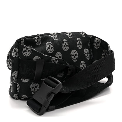 Alexander McQueen Jacquard Skull Belt Bag Black White 3 of 10