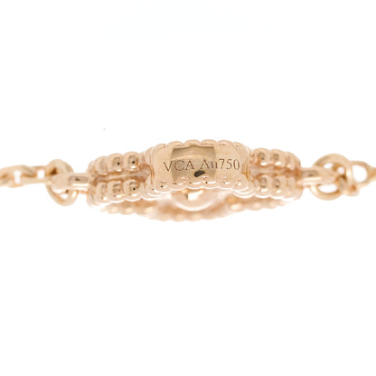 Van Cleef & Arpels 18K Rose Gold 6 Motifs Sweet Alhambra Bracelet 4 of 6