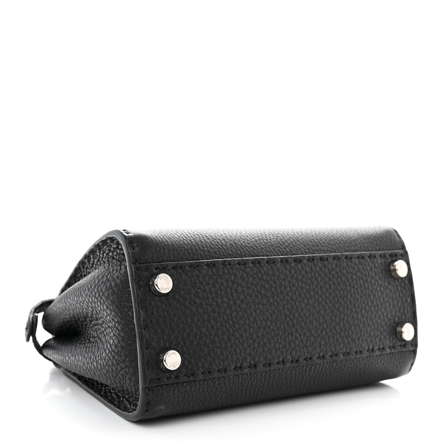 Cuoio Romano Selleria Bi-Color Mini Peekaboo Iconic Satchel Black Mou