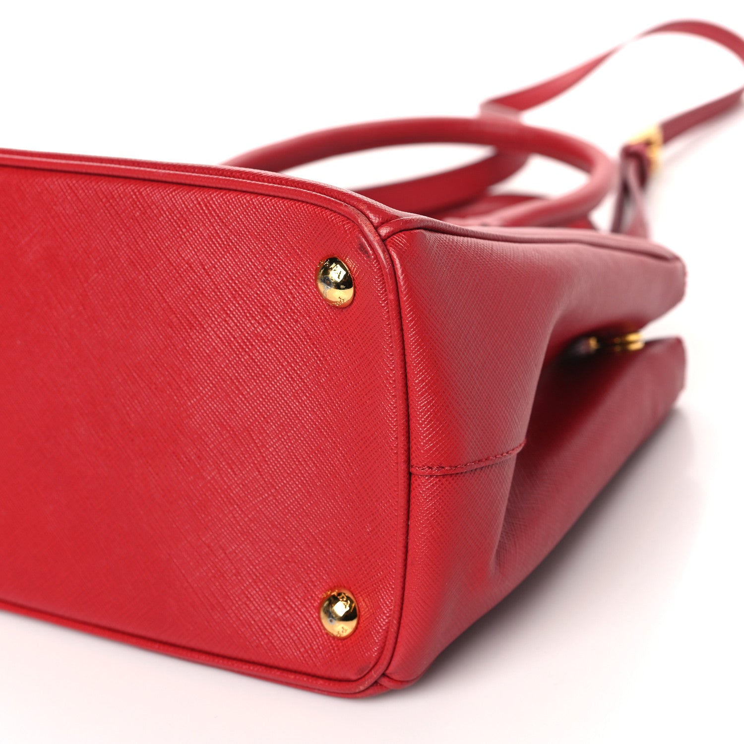 Prada Saffiano Small Galleria Double Zip Tote Fuoco 9 of 15
