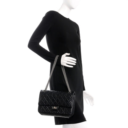 Chanel Aged Calfskin Quilted 2.55 Reissue 226 Flap Black 3 of 10