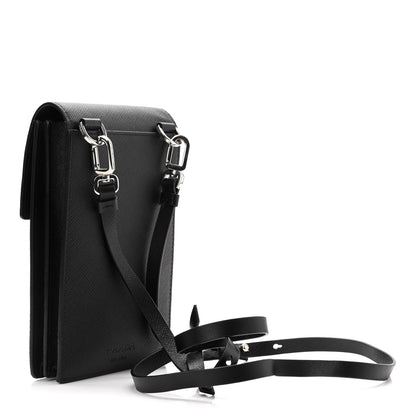 Prada Saffiano Lock Bag Black 2 of 8