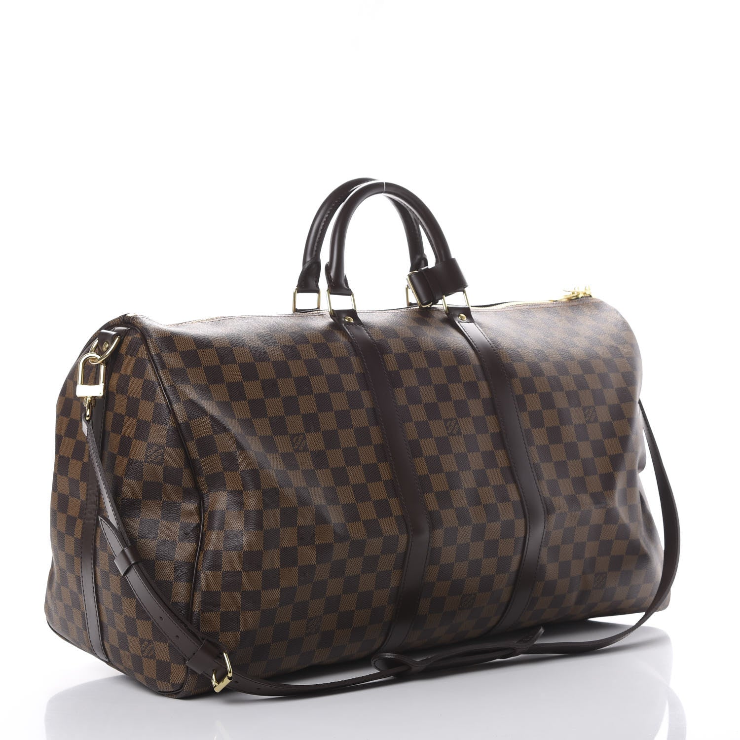 Louis Vuitton Damier Ebene Keepall Bandouliere 55 2 of 9