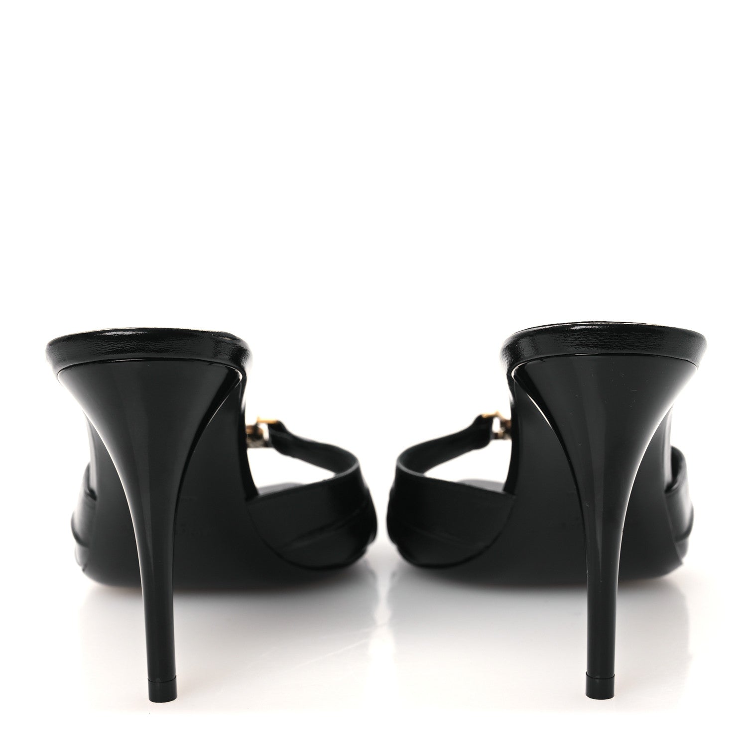 Saint Laurent Nappa Sugar Babylone 90 Mules 38.5 Black 6 of 12