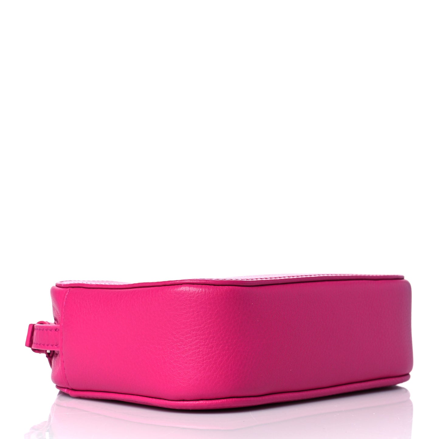 Calfskin Logo XS Everyday Camera Bag Rose Magenta Black