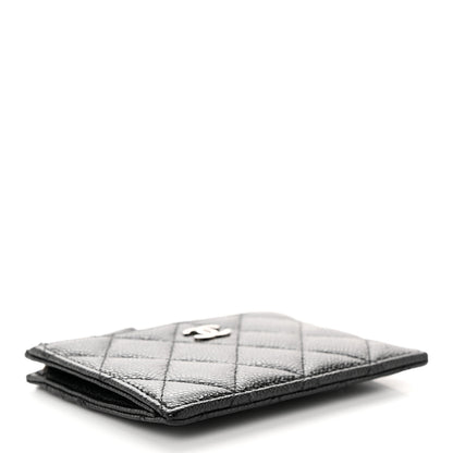 Chanel Caviar Quilted CC Zip Card Holder Black 4 of 8