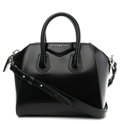 Givenchy Shiny Lord Calfskin Mini Antigona Black 1 of 8