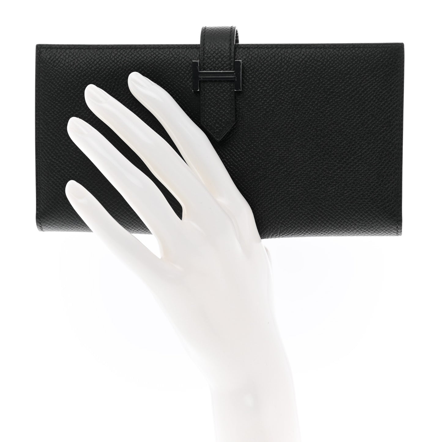 Epsom Monochrome Bearn Gusset Wallet Black