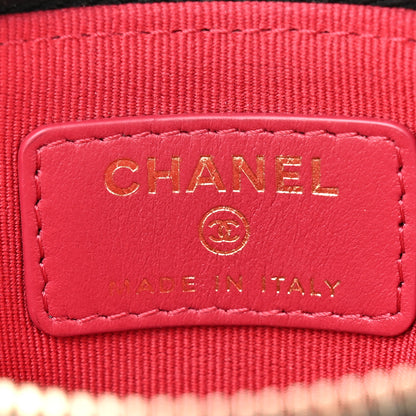 Chanel Lambskin Quilted Chanel 19 Zip Card Holder Wallet Black 6 of 7