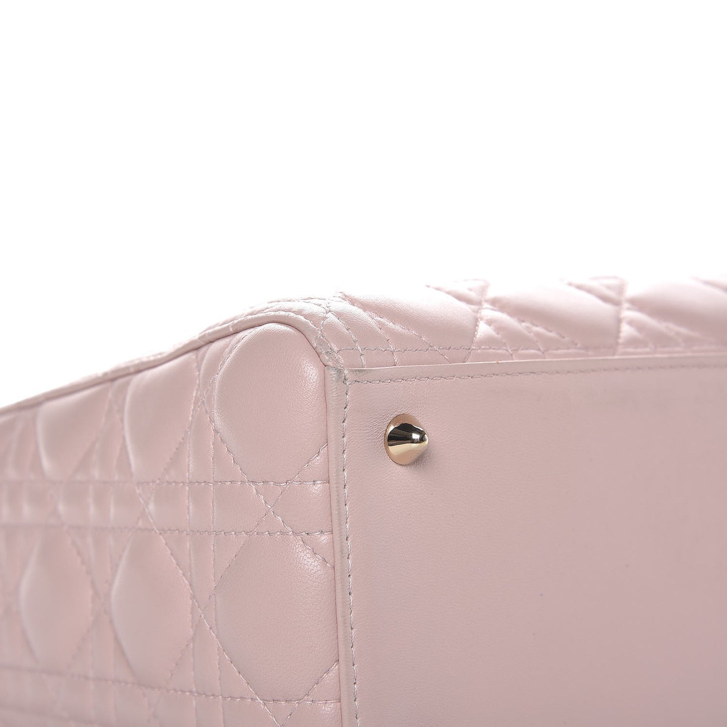 Lambskin Cannage Medium Lady Dior Light Pink