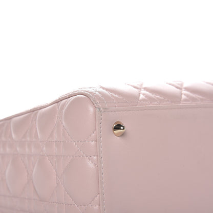 Christian Dior Lambskin Cannage Medium Lady Dior Light Pink 8 of 9