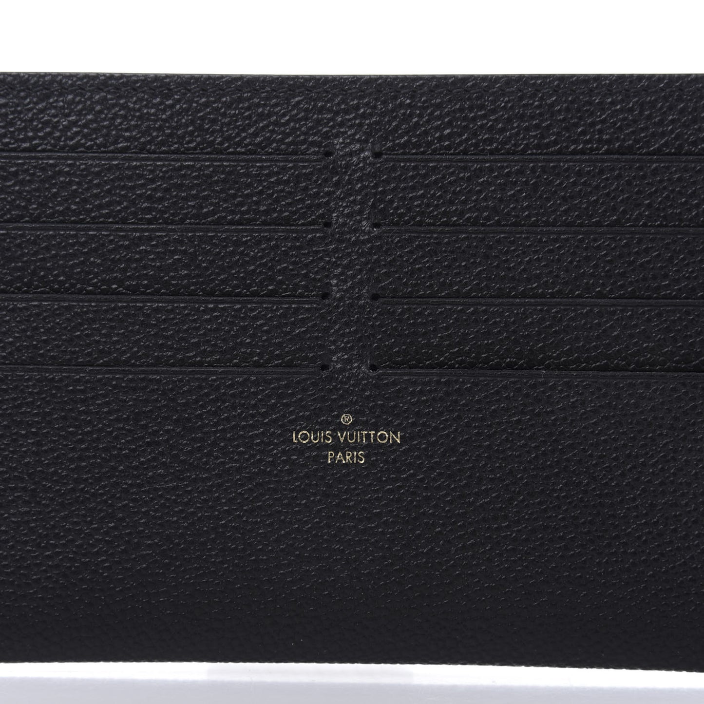 Calfskin Felicie Chain Wallet Card Holder Insert Black