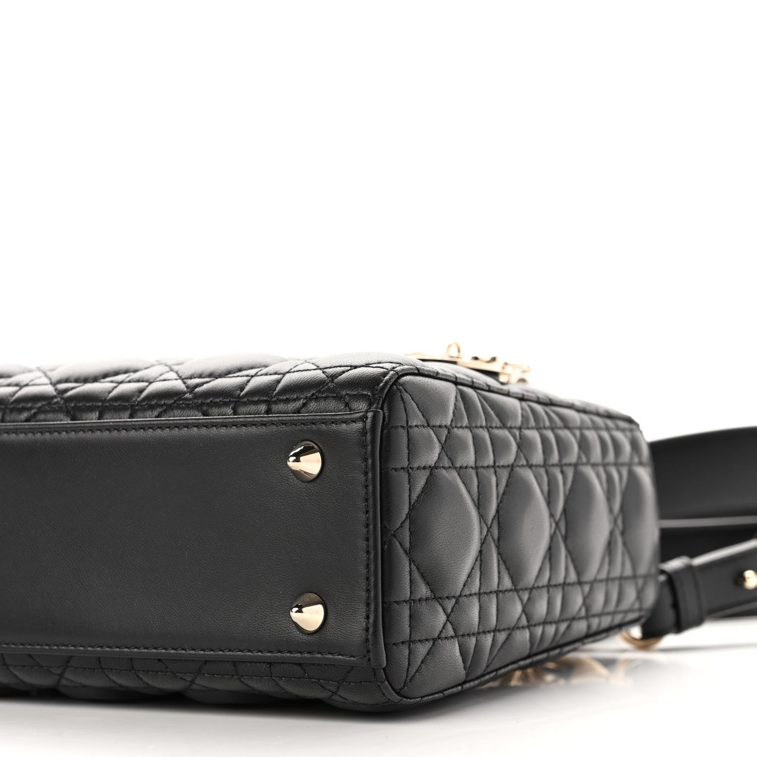 Christian Dior Lambskin Cannage Small My ABCDior Lady Dior Black 10 of 11
