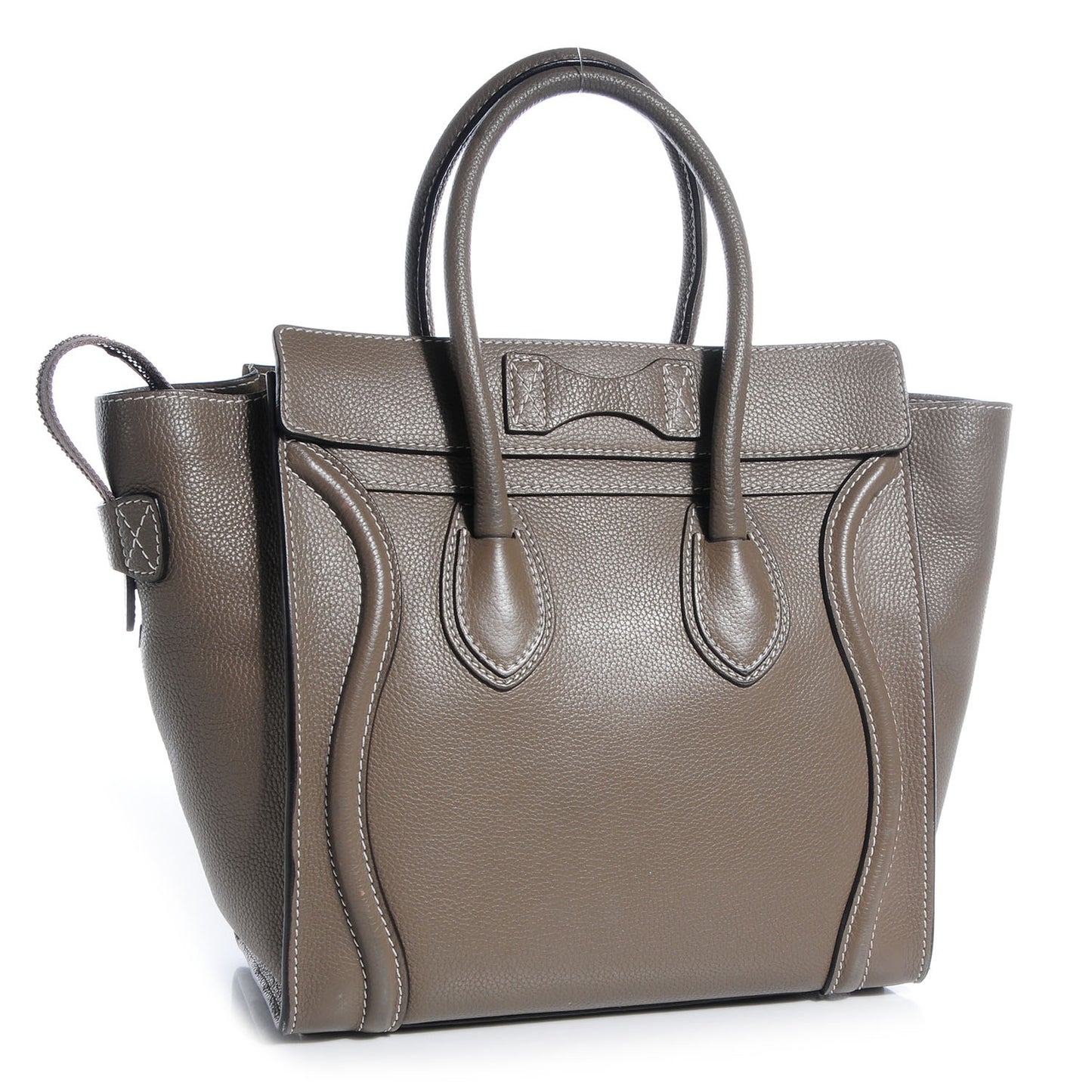 Drummed Calfskin Micro Luggage Souris